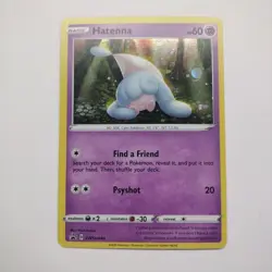 Pokemon Hatenna Holo Cosmos SWSH040 Black Star Promo card - Image 1