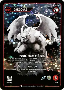 GARGOYLE PROMO CARD 3 STAR HYPER RARE DEAD WORLD TCG - Image 1