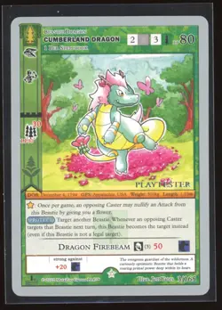 Cumberland Dragon Silver Sample Playtester Metazoo Wilderness Card Very Rare! - Image 1