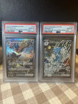 Greninja EX #132 Kingdra EX #131 Pokemon Shrouded Fable Promo PSA 10 - Image 1