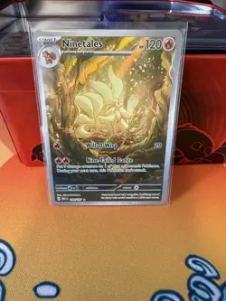 Pokemon Ninetales TCG Sv03: Obsidian Flames Holo Illustration Rare Card 199/197 - Image 1