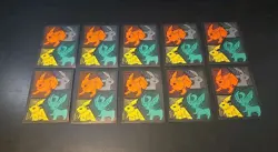 10X Evolving Skies Pokemon Card Deck Sleeves Umbreon Jolteon NEW Unused 2023 NM - Image 1