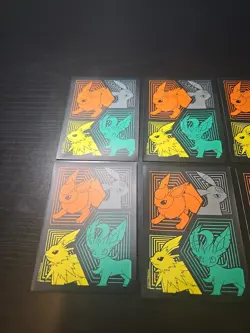 10X Evolving Skies Pokemon Card Deck Sleeves Umbreon Jolteon NEW Unused 2023 NM - Image 2