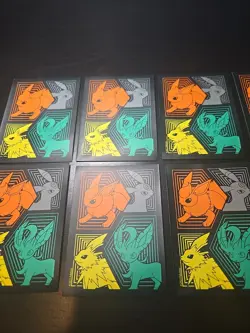 10X Evolving Skies Pokemon Card Deck Sleeves Umbreon Jolteon NEW Unused 2023 NM - Image 3