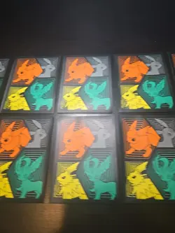 10X Evolving Skies Pokemon Card Deck Sleeves Umbreon Jolteon NEW Unused 2023 NM - Image 4