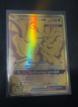Ultra Necrozma GX 78/70 Pokemon Dragon Majesty Secret Rare Gold - Image 1