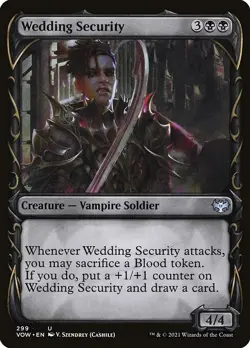 [MTG] Wedding Security (Showcase) (299) (VOW) LP-HP - Image 1