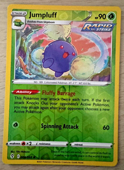 Pokemon TCG Jumpluff 004/203 Evolving Skies Reverse Holo Rare Card - Image 1