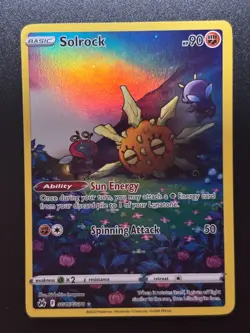 2023 Pokemon TCG - Solrock - GG15/GG70 - Crown Zenith - Image 1