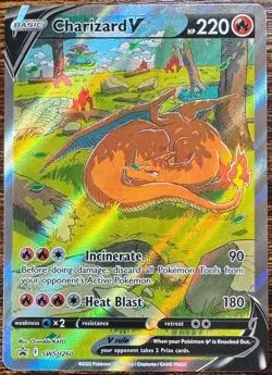 Charizard V SWSH260 Sword & Shield Black Star Promo Pokemon NM - Image 1