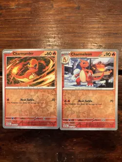 Pokemon TCG Charmander 026/197 & Charmeleon 027/197 Reverse Holo LOT! Obsidian - Image 1