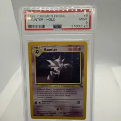1999 Pokemon Fossil Haunter Holo #6 PSA 9 - Image 1