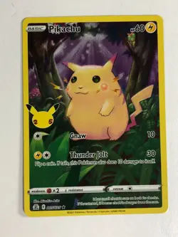 Pokemon TCG Celebrations Full Art Pikachu 005/025 Near Mint - Image 1