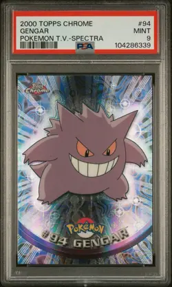 Pokemon 2000 Topps Chrome Gengar Spectra #94 PSA 9 Mint - Image 1