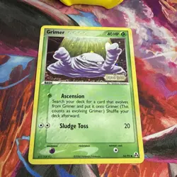 Pokemon TCG Grimer 54/92 EX Legend Maker Reverse Holo Stamped NM - Image 2