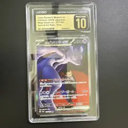 Team Rocket's Mewtwo ex 237/193 SAR Mega Dream Pokemon CGC Pristine 10 - Image 1