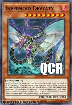 YUGIOH RA04-EN248 Infernoid Devyaty Quarter Century Secret Rare 1st Edition NM - Image 1