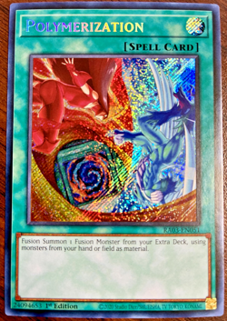 Yu-Gi-Oh! Polymerization (Hero Art) RA03-EN051 Secret Rare 1st Edition - NM - Image 1