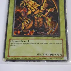 Yu-Gi-Oh The Winged Dragon of Ra DOD-001 Parallel Secret Rare - Image 2