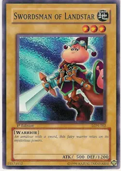 YuGiOh Swordsman of Landstar [LON-002] Common Lightly Played 1st Edition - Image 1