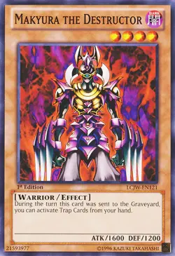 YuGiOh Makyura the Destructor [LCJW-EN121] Common Lightly Played 1st Edition - Image 1