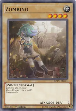 YuGiOh Zombino [EXFO-EN001] Common Lightly Played Unlimited - Image 1