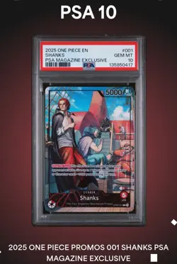 PSA Promo Shanks One Piece Figure OP09-001 PSA 10 - Image 1