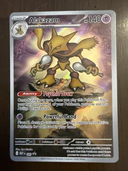 Alakazam Pokemon Mega Evolution ETB Promo 009 TCG Card - Image 1