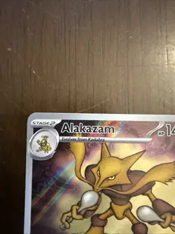 Alakazam Pokemon Mega Evolution ETB Promo 009 TCG Card - Image 3