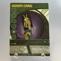 Bakugan Doom Card 46/48 Green Non-Holo Battle Brawlers Ability Card 2008 - Image 1