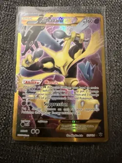 Pokemon TCG Alakazam EX Holo Ultra Rare 2016, 125/124 Card - Image 1