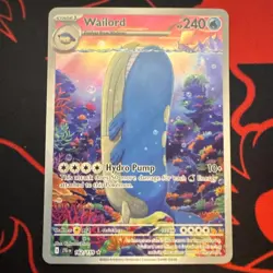 Pokemon Wailord 162/159 Sv09: Journey Together Illustration Rare Holo Card TCG - Image 1
