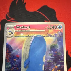Pokemon Wailord 162/159 Sv09: Journey Together Illustration Rare Holo Card TCG - Image 2