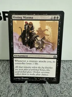 Magic The Gathering Hissing Miasma Guildpact Regular Light Played - Image 1