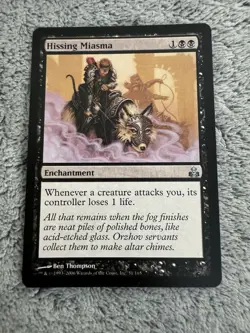 Magic The Gathering Hissing Miasma Guildpact Regular Light Played - Image 3