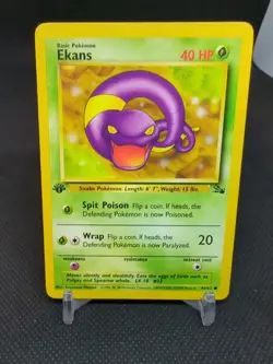1999 Pokemon 1st Edition Fossil 46/62 Ekans - Image 1