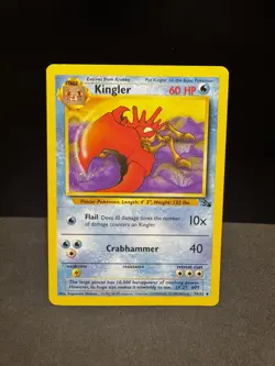 Pokemon | Kingler - 38/62 | Fossil Set Regular | Near Mint - Image 1