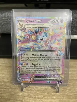 Sylveon EX 086/191 Sv08: Surging Sparks Holo Pokemon TCG NM - Image 1
