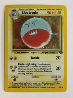 Pokemon TCG Jungle set Holographic Electrode 2/64 Moderately Played - Image 1