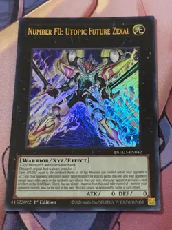 Yugioh Number F0 Utopic Future Zexal Ultra Rare DUAD-EN042 Duelist's Advance 1st - Image 2