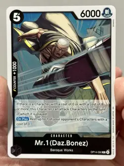 Mr.1(Daz.Bonez) OP14-090 The Azure Sea's Seven Foil One Piece NM English - Image 1