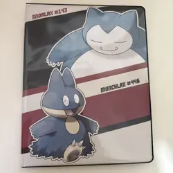 Ultra Pro Pokemon Snorlax & Munchlax Album with 14 pages of cards mixed sets - Image 1