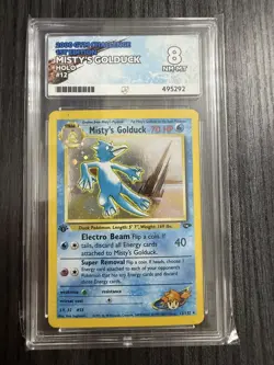 2000 Pokemon Gym Challenge #12 MISTY'S GOLDUCK Holo 1st First Edition ACE 8 Card - Image 1