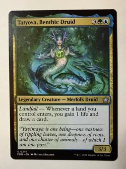Tatyova, Benthic Druid FDN 247 MTG Foundations Uncommon Normal EN NM - Image 1