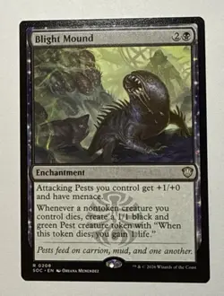 Blight Mound #208 (NM) Commander: Secrets of Strixhaven SOC Magic MTG - Image 1