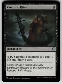 Vampiric Rites Normal U Starter Commander Decks 116 NM - Image 1