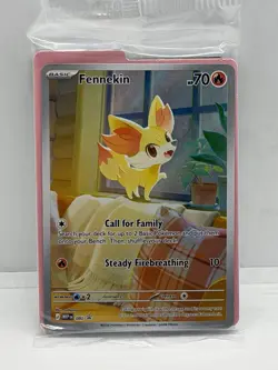 Pokemon Fennekin MEP 080 - Black Star Promo Sealed ME04: Chaos Rising ETB Promo - Image 1