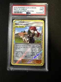 2019 POKEMON SUN & MOON MISTY & LORELEI COSMIC ECLIPSE-REV.FOIL - Image 1