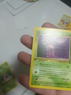 Pokemon Grimer Fossil 1st Edition 48/62 Regular Common 50 HP 1ST EDITION - Image 1