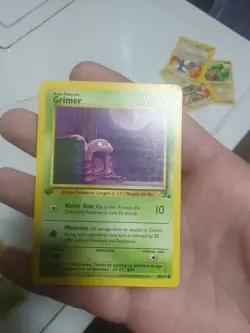Pokemon Grimer Fossil 1st Edition 48/62 Regular Common 50 HP 1ST EDITION - Image 2